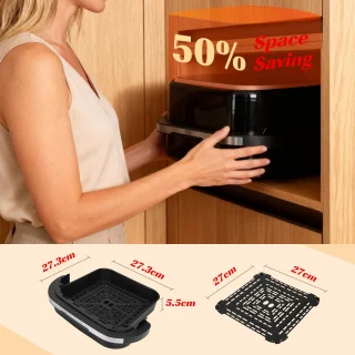 Aigostar Surface XL Airfryer 4L Zwart