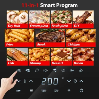 Aigostar Surface XL Airfryer 4L Zwart