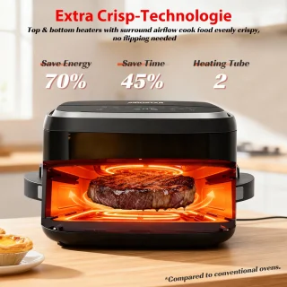Aigostar Surface XL Airfryer 4L Zwart