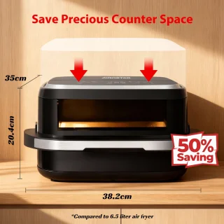 Aigostar Surface XL Airfryer 4L Zwart