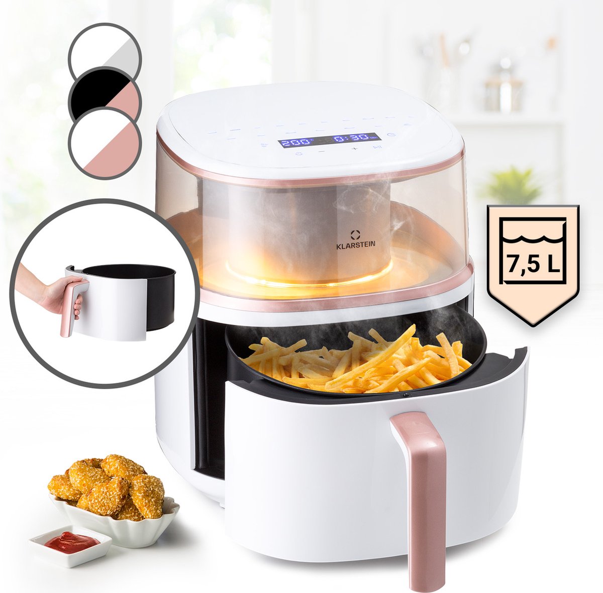 Air Bloom heteluchtfriteuse 7,5L 1500W
