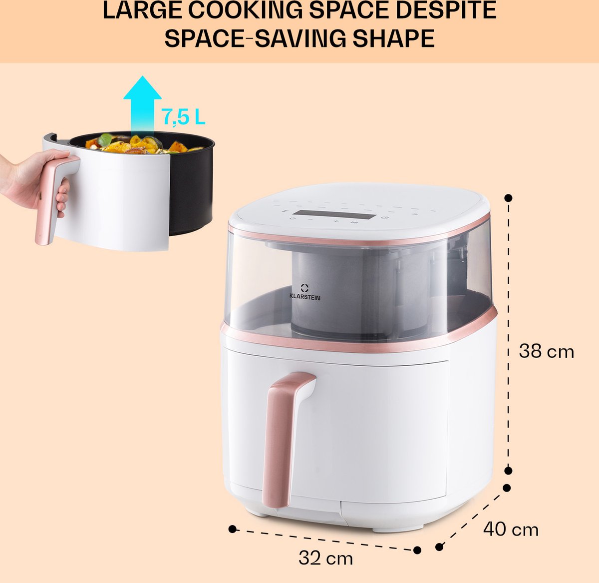 Air Bloom heteluchtfriteuse 7,5L 1500W