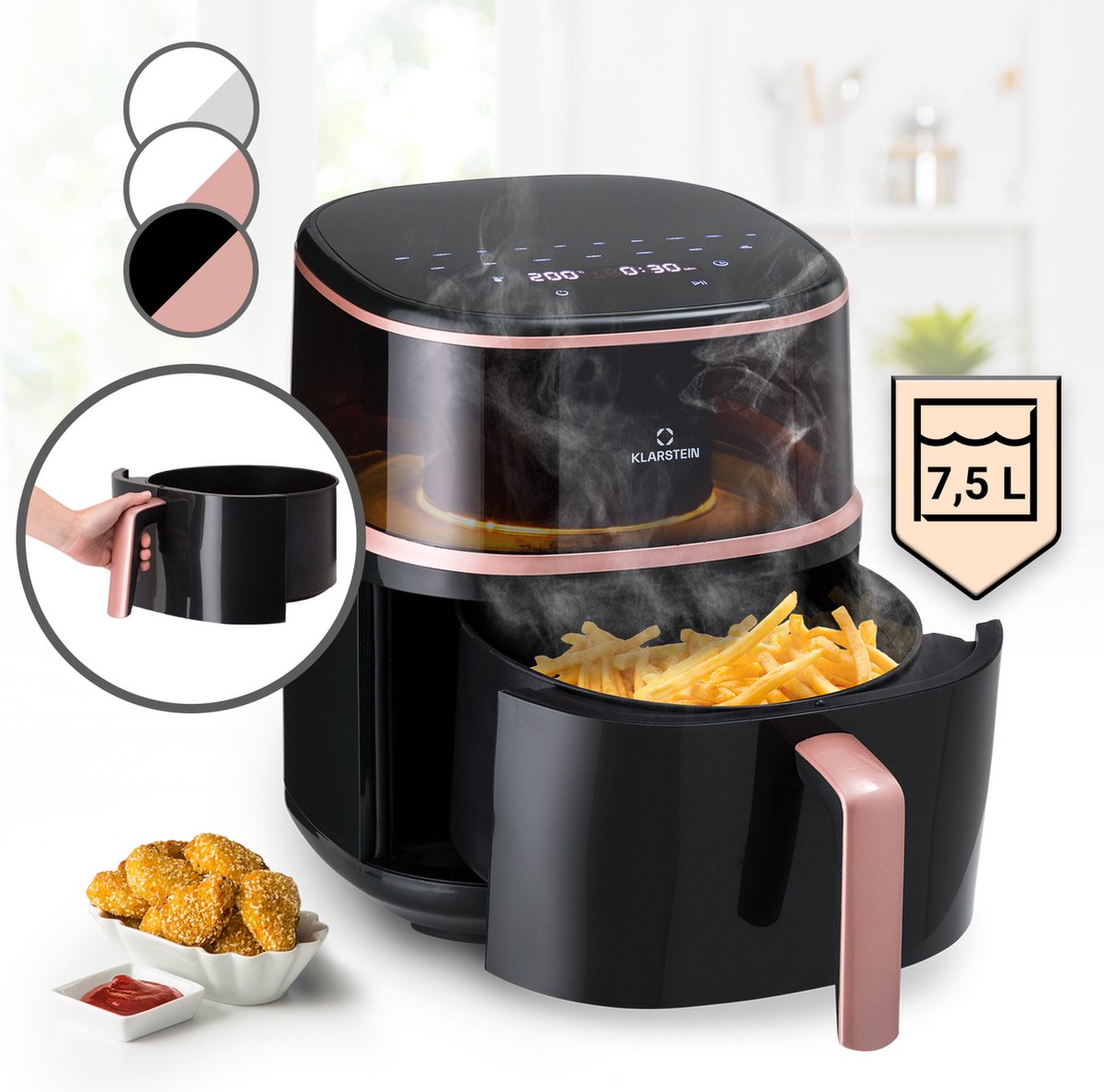 Air Bloom heteluchtfriteuse 7,5L 1500W