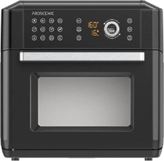 Air Fryer Oven 15L 1700W Zwart 5-delig Set
