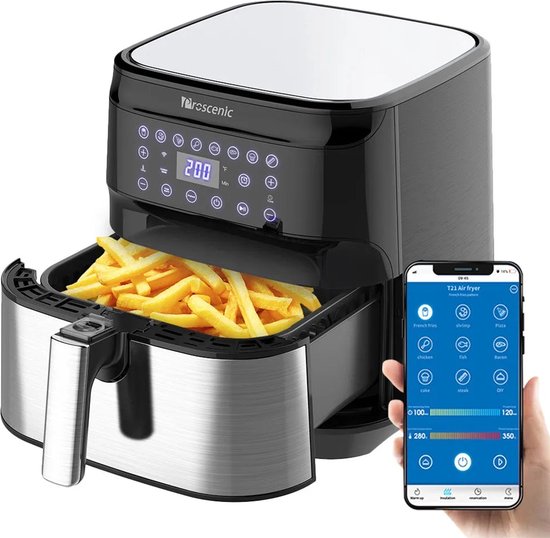 Air Fryer Oven 5.5L 1700W Zwart