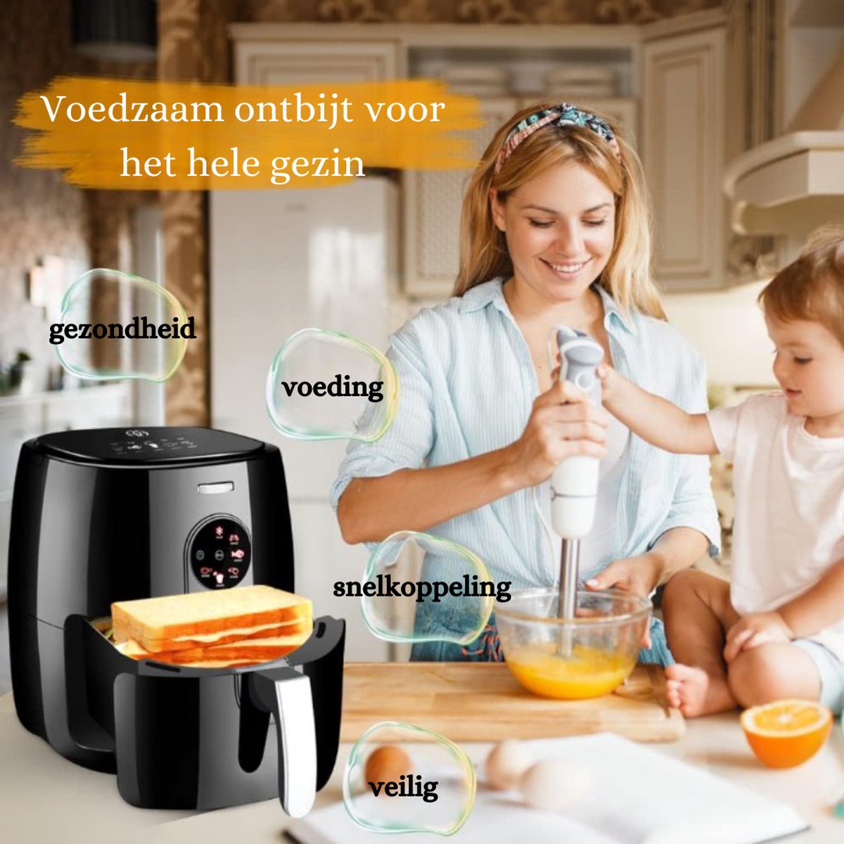 Airfryer 5,5L Touchscreen 1500W