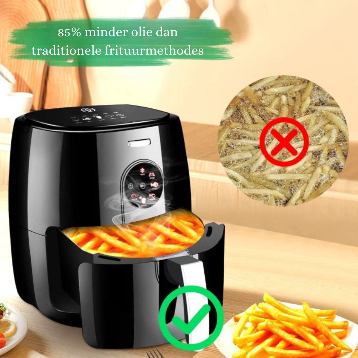 Airfryer 5,5L Touchscreen 1500W