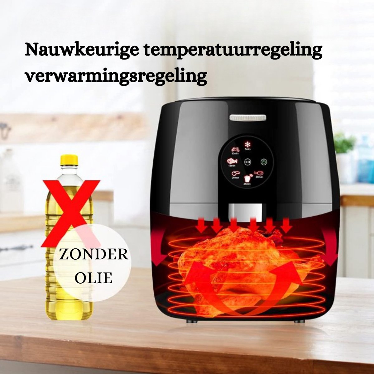 Airfryer 5,5L Touchscreen 1500W