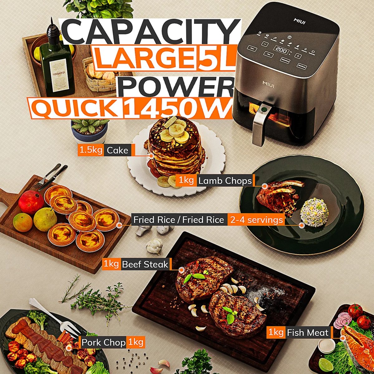 Airfryer 5L 1450W