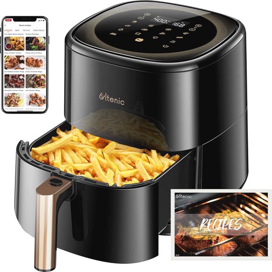 Airfryer 5L Slim Wifi Aanraakscherm Receptenapp