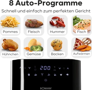 Airfryer 5L Zwart RVS