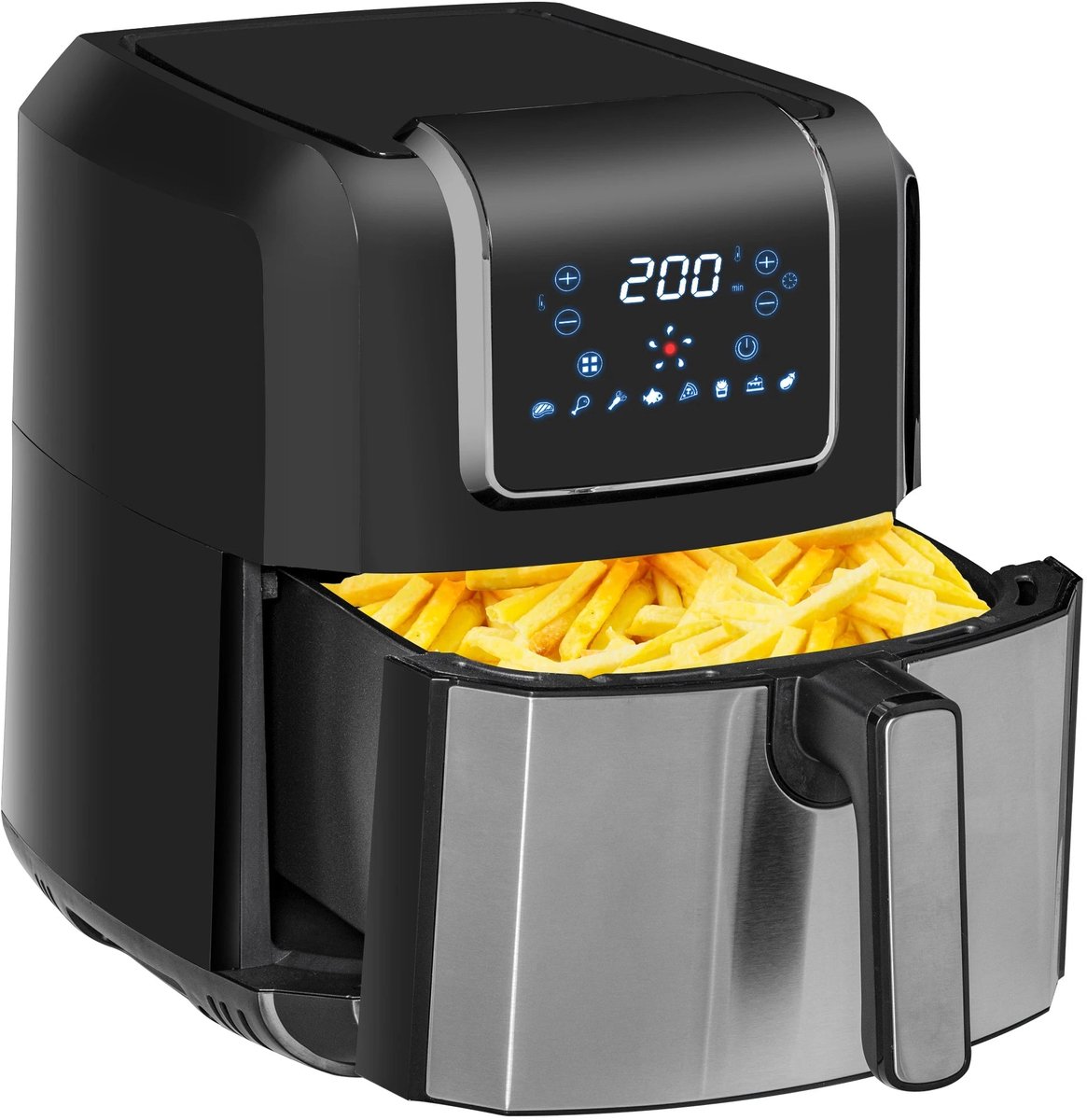 Airfryer 6.5L 1700W LED-Touchscreen Zwart/Grijs