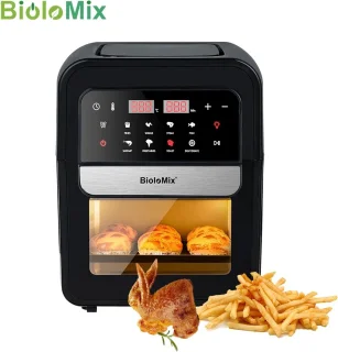 Airfryer 7L RVS Zwart Touchscreen 1400W