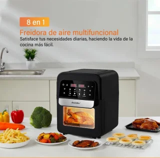 Airfryer 7L RVS Zwart Touchscreen 1400W
