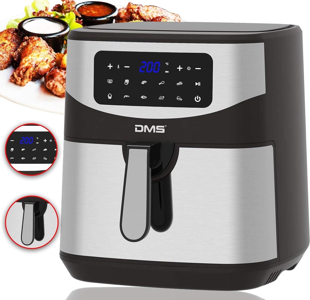 Airfryer Digital Touch 7L Heteluchtfriteuse