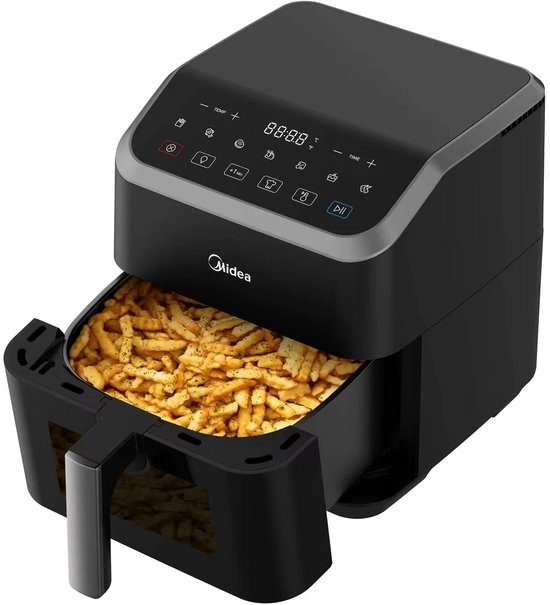 Airfryer Digitale Heteluchtfriteuse 5L Zwart 1600W