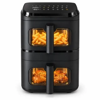Airfryer dubbel verticaal