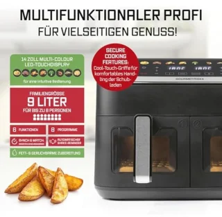 Airfryer Dubbele Kamer 9L