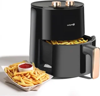 Airfryer hete lucht friteuse 4 liter zwart