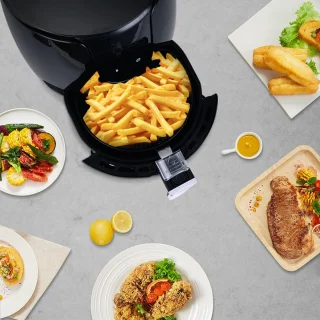 Airfryer Heteluchtfriteuse 1500W LED Touchscreen 6 Programma's