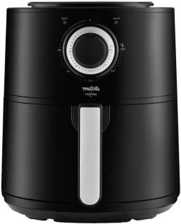 Airfryer heteluchtfriteuse 4 liter zilver zwart