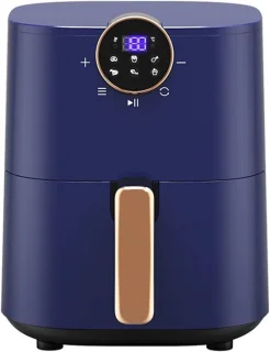 Airfryer heteluchtfriteuse 4.5 liter wit blauw