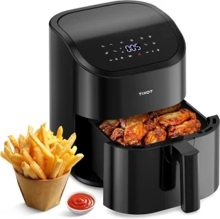 Airfryer heteluchtfriteuse 4.5 liter zwart