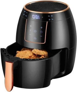 Airfryer heteluchtfriteuse 5.5 liter rood