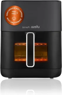 Airfryer Heteluchtfriteuse 6 L Zwart Inox