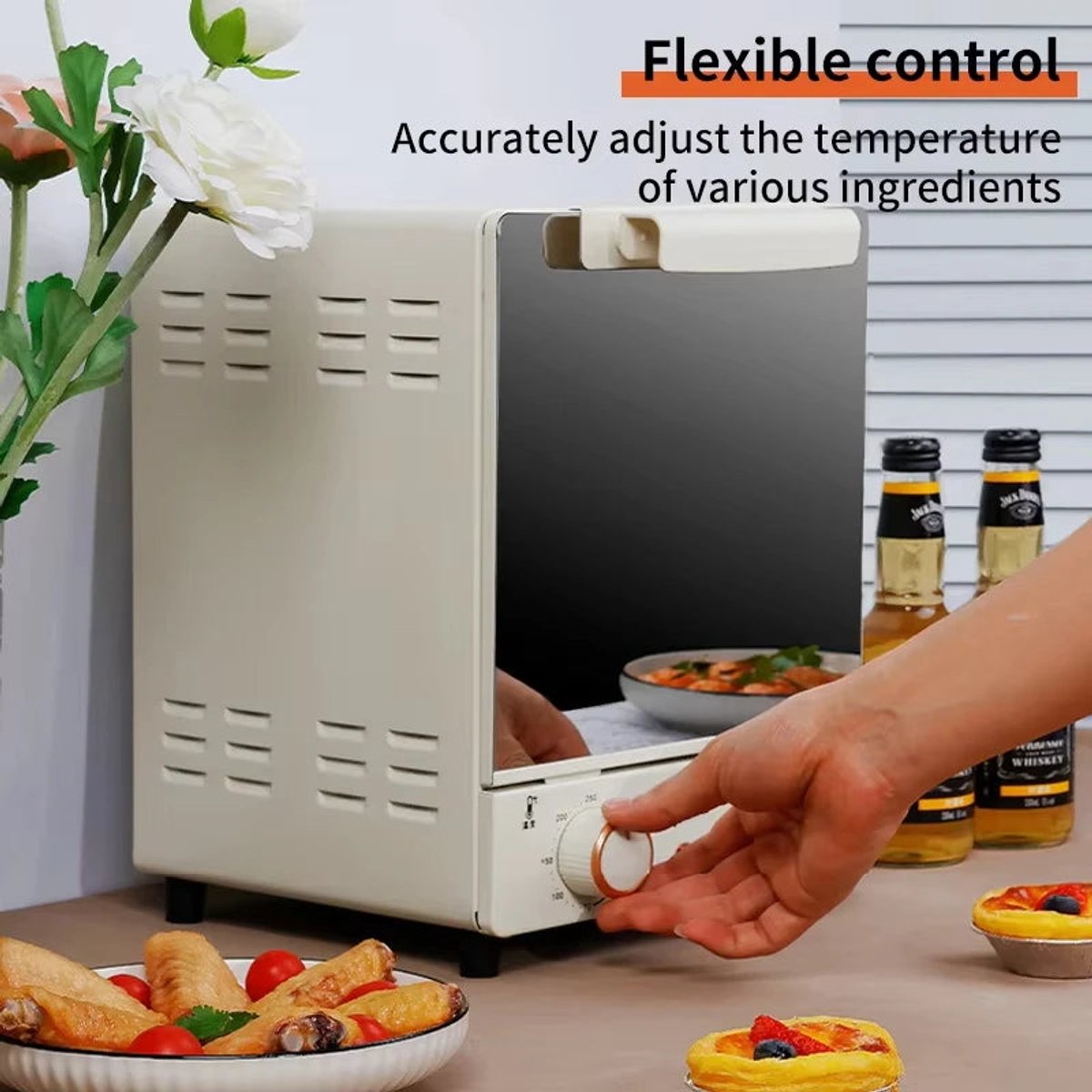 Airfryer Heteluchtfriteuse Broodrooster Oven 12L 220V Beige