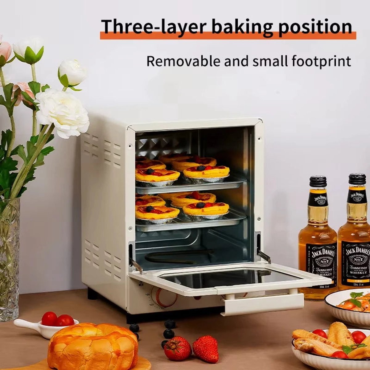 Airfryer Heteluchtfriteuse Broodrooster Oven 12L 220V Beige