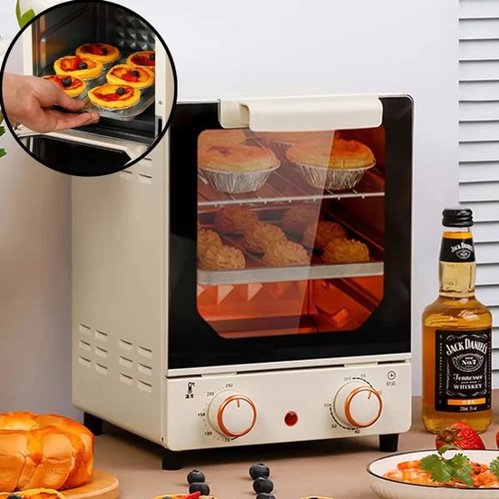 Airfryer Heteluchtfriteuse Broodrooster Oven 12L 220V Beige
