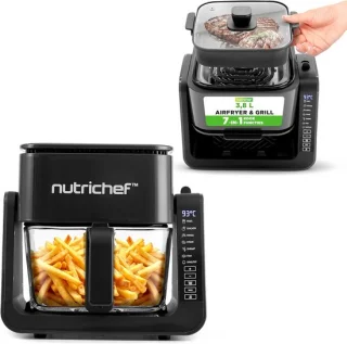 Airfryer Heteluchtfriteuse Combi 4,2 L Zwart