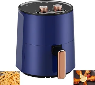Airfryer heteluchtoven combi 4,5 liter blauw