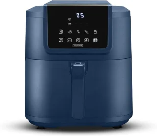 Airfryer keramische heteluchtfriteuse 8 liter zwart