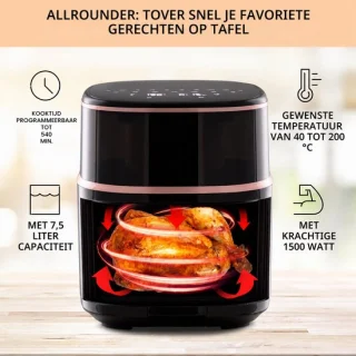 Airfryer met stoomfunctie - 7,5 liter