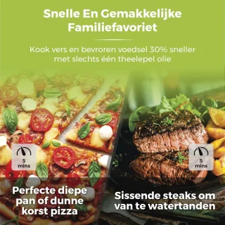 Airfryer Oven 11 L 2000 W Zwart