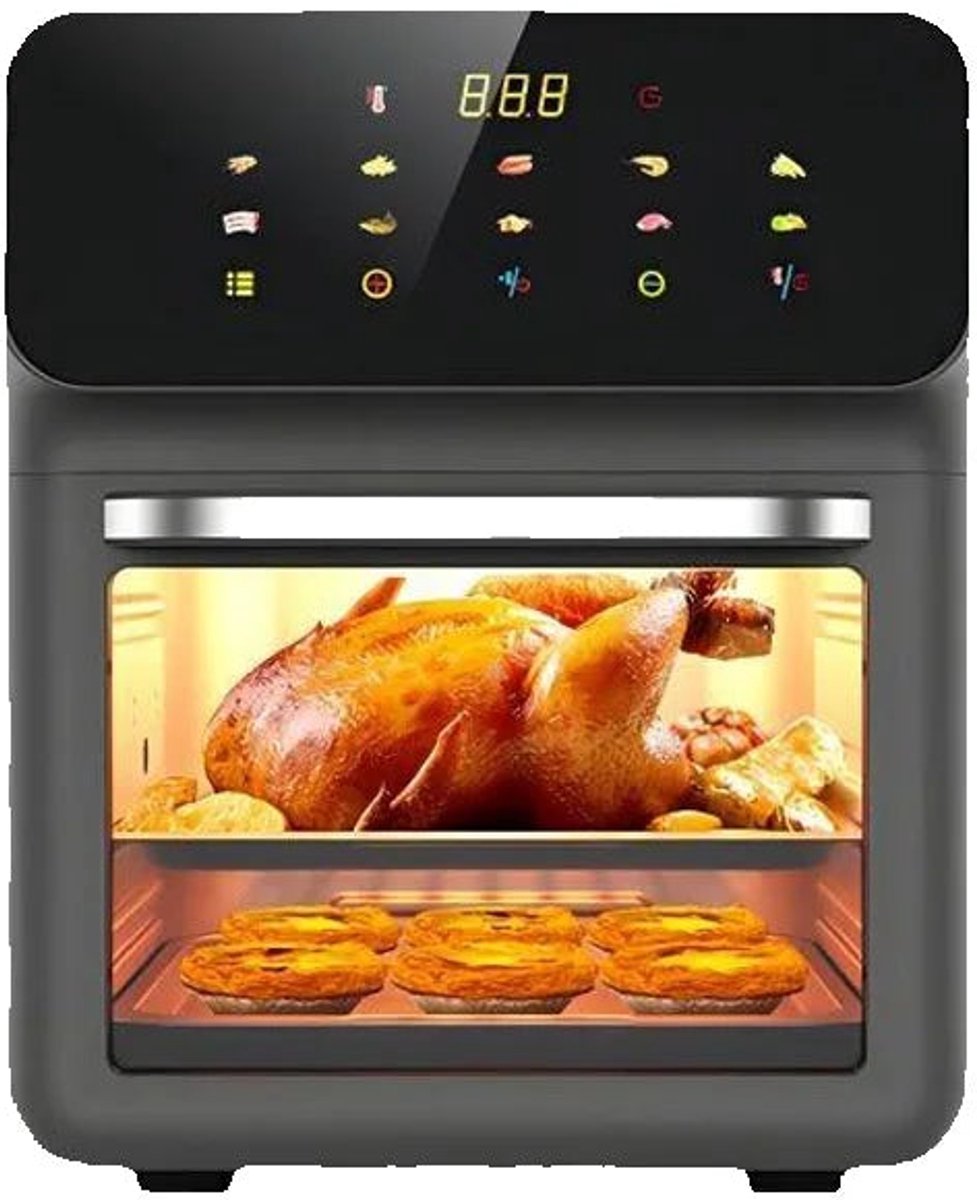 Airfryer Oven 12L 1350W LED Touchscreen Zwart