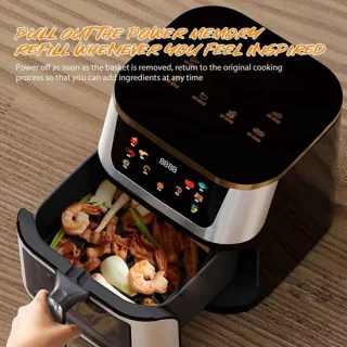 Airfryer Oven 12L 2000W RVS Zwart