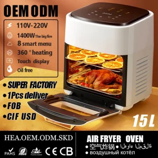 Airfryer oven 15L 1400W wit