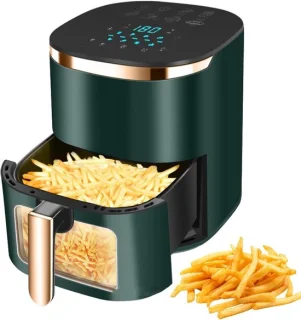 Airfryer oven heteluchtfriteuse 8 liter zwart