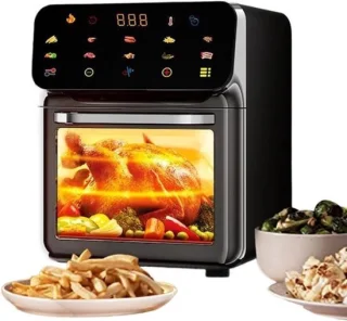 Airfryer oven heteluchtoven tafeloven 15L zwart