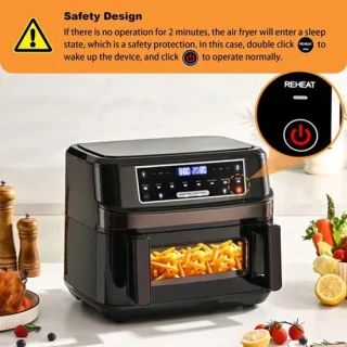 Airfryer oven XXL 12L zwart