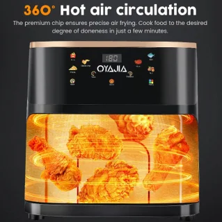Airfryer type 21 met zichtvenster, zwart