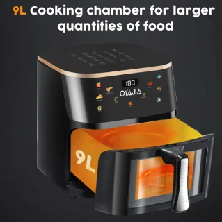 Airfryer type 21 met zichtvenster, zwart