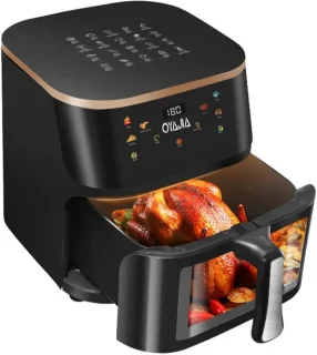 Airfryer type 21 met zichtvenster, zwart