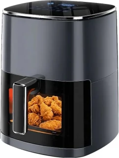 Airfryer vierkant 6.34 liter grijs