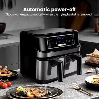 Airfryer XL 9L 2-Laden Zwart
