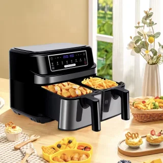 Airfryer XL 9L 2-Laden Zwart