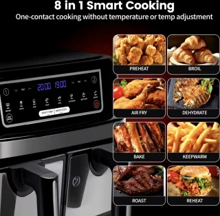 Airfryer XL 9L 2-Laden Zwart